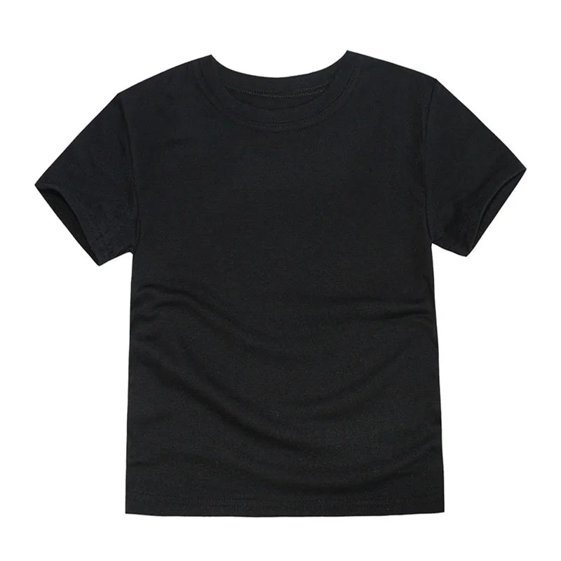 1 3 5 7 9 11 13 Years Children's Clothes Summer Boys Sport Tops Teen T-shirts Girls Cotton Tees Baby Solid Short Sleeve Shirts