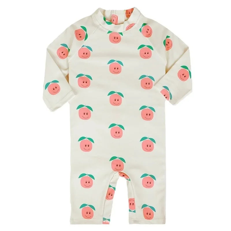 Baby Swimwear 2025 New Children's One-piece Swimsuit Sunscreen Quick-drying Bathing Suit for Kids Korean Boys Girls Surf Clothes