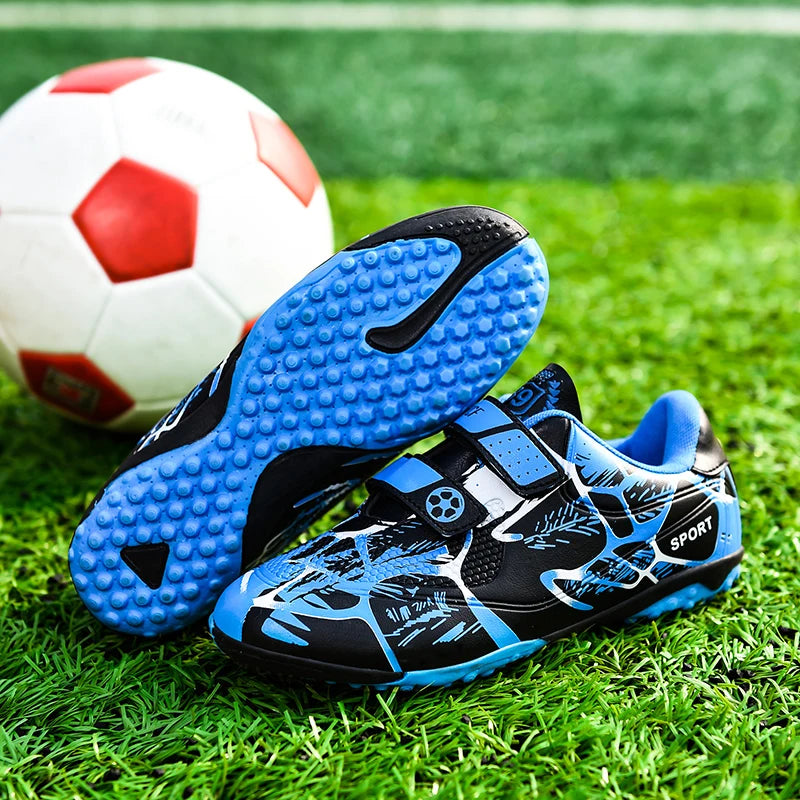 Kids Football Boots Child Soccer Shoe Anti Skid Boys Turf Cleats Hard Court Youth Training Trainers Children Futsal Sneakers