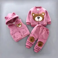 Child wear suit Spring  Autumn Korean version girls Sweet and lovely casual sweatshirt top +denim trousers 0-5 Age Kids clothing