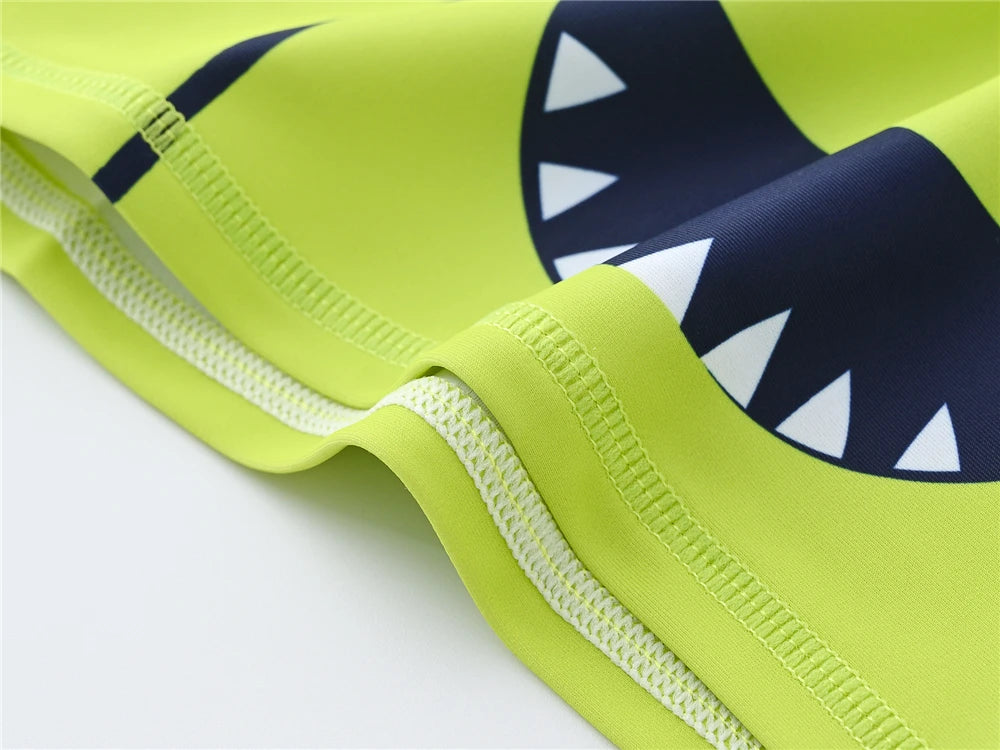Kids Boy Swimsuit Cool Print 2 Pcs/lot 1-7 Years Summer Children Board Shorts Children Boys Swimwear Beach Surfing