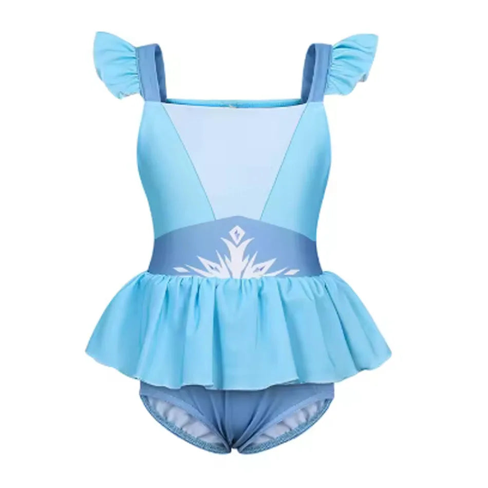 Girls Swimsuit Jasmine Kid Skirt Baby Swimming Suit Kids Children Swimwear Princess Lovely Bikini Bathing Cartoon Beach Wear