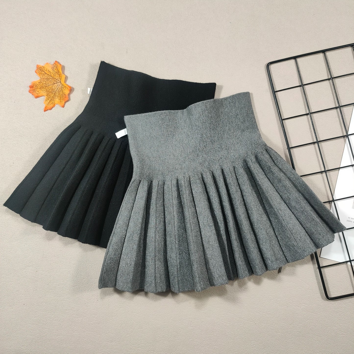 Kids Skirt  Girls' Pleated Skirt Solid Sweet Pink Beach Skirt Black Cute Mini Skirt Slim Fit Baby Princess Skirt 2-12 Years