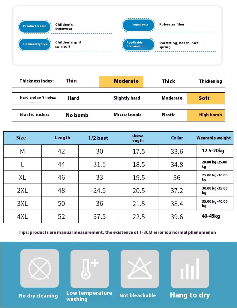 Kids Swimsuit Set Medium Big Kids Swimsuit Girls New Split Swimsuit Pants Summer Hot Springs Beach Swimsuit Swimsuit Swimsuit Se