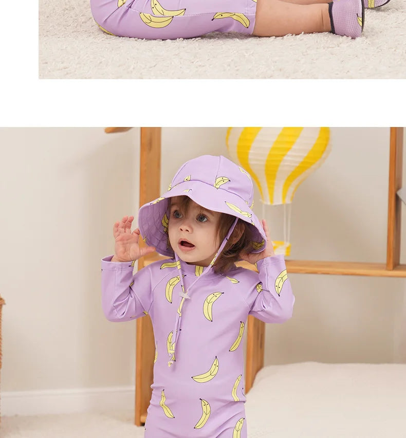 Baby Swimwear 2025 New Children's One-piece Swimsuit Sunscreen Quick-drying Bathing Suit for Kids Korean Boys Girls Surf Clothes