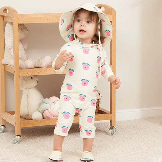 Baby Swimwear 2025 New Children's One-piece Swimsuit Sunscreen Quick-drying Bathing Suit for Kids Korean Boys Girls Surf Clothes
