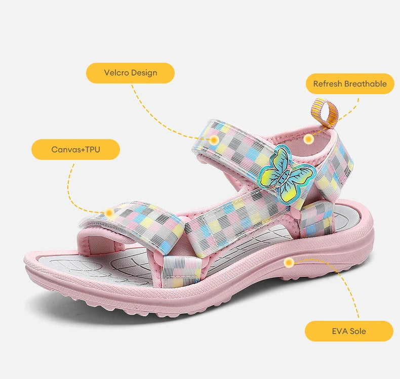 Kids Girl Sandals Shoes Summer Wear Cool Fashionable Girls' Sandals Soft Comfortable