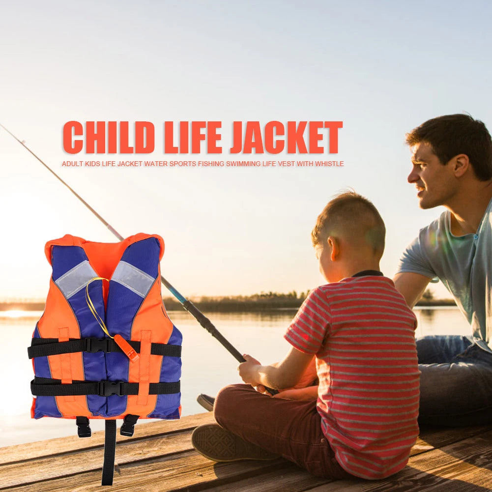 Kids Life Jacket Float Jacket Toddler Swimsuit Assist Swimwear Swim Training Buoyancy Swim Vest Life Jacket with Whistle