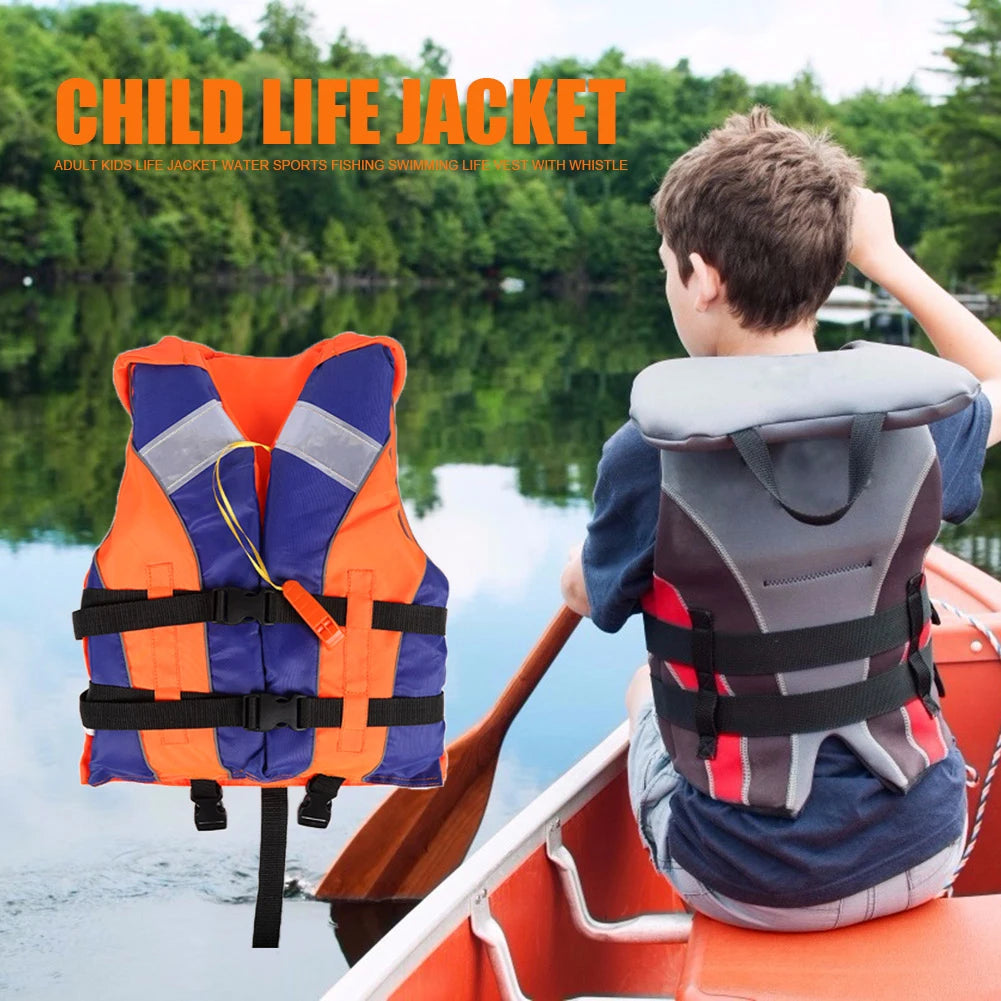 Kids Life Jacket Float Jacket Toddler Swimsuit Assist Swimwear Swim Training Buoyancy Swim Vest Life Jacket with Whistle