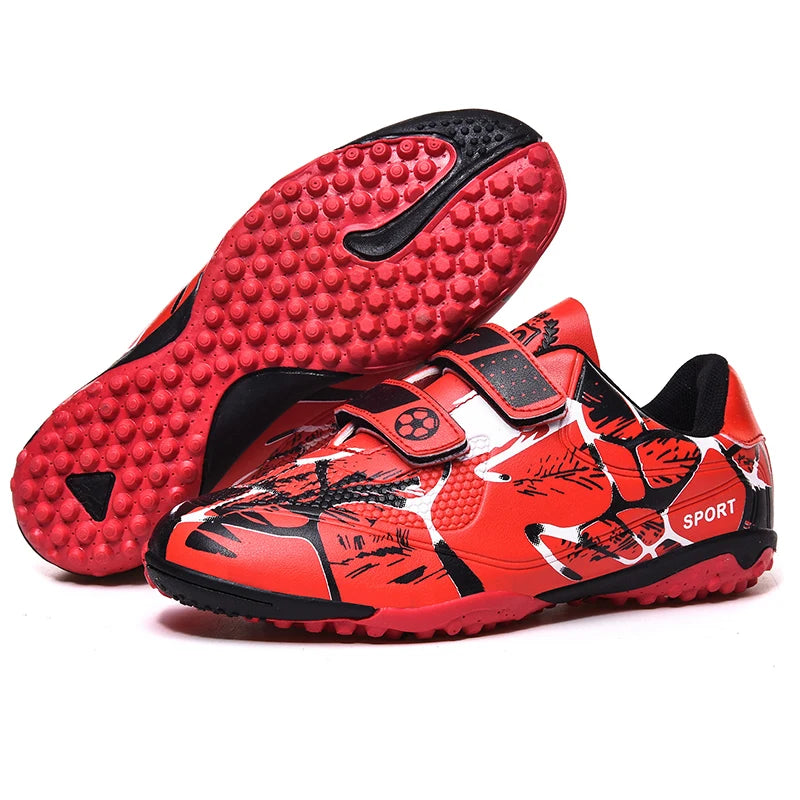 Kids Football Boots Child Soccer Shoe Anti Skid Boys Turf Cleats Hard Court Youth Training Trainers Children Futsal Sneakers