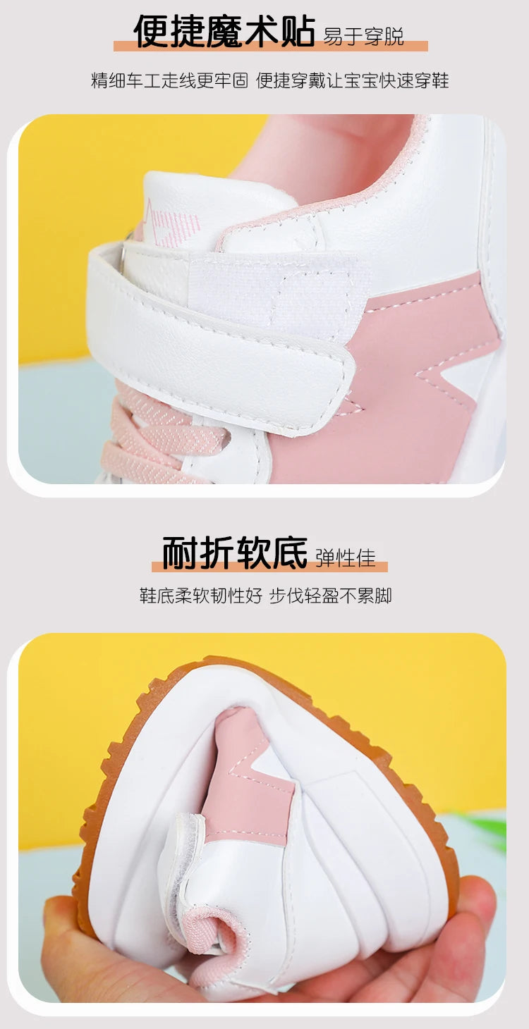 Kids Shoes For Boy 2024 Fashion Girls Soft Sneaker Sports Running  Children Flat Casual Sneakers Shoe