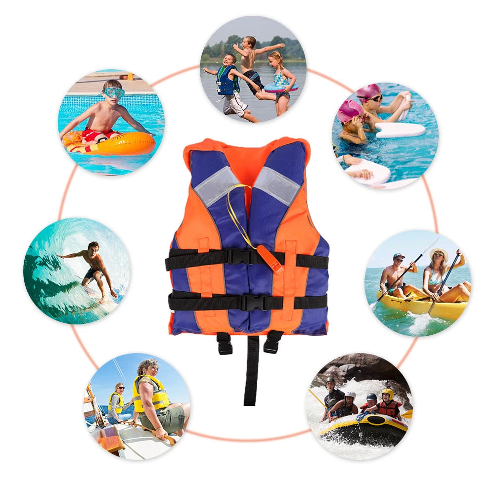 Kids Life Jacket Float Jacket Toddler Swimsuit Assist Swimwear Swim Training Buoyancy Swim Vest Life Jacket with Whistle