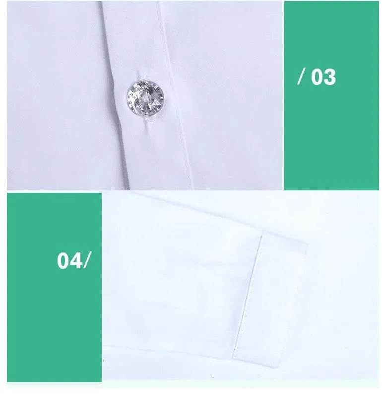 Baby Toddler Teenage Clothes School Uniform Boy Shirts White Different Sleeve Turn-down Collar Kids Shirt For Boys Children Tops