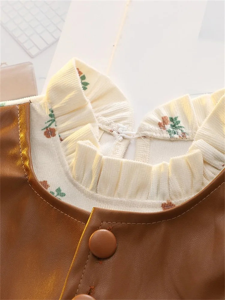 Children's Girls Dresses Spring Autumn Baby Clothes Long Sleeve Print Dresses For Girls Fashion Kids Clothing Outfit 10M-4Years
