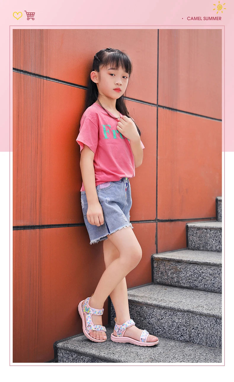 Kids Girl Sandals Shoes Summer Wear Cool Fashionable Girls' Sandals Soft Comfortable