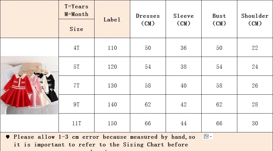 Children's Dresses Lapel Dress Stylish Slim-fit Sweater Dress Knitted Sweater Toddler Girl Winter Clothes Kids Knitwear