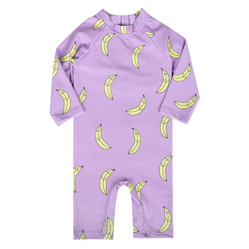 Baby Swimwear 2025 New Children's One-piece Swimsuit Sunscreen Quick-drying Bathing Suit for Kids Korean Boys Girls Surf Clothes