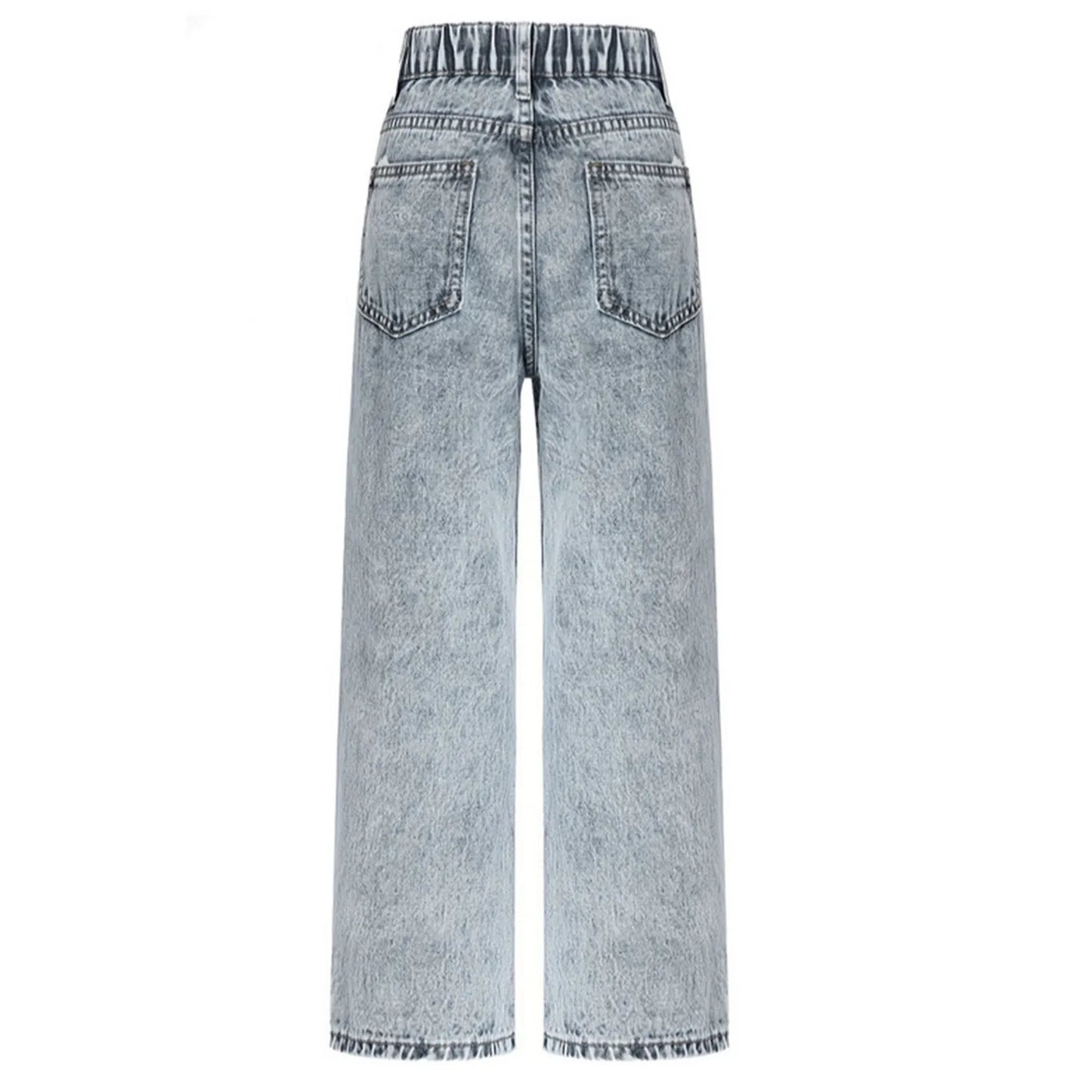 Suits for Girls Casual for 8yrs Shirt And Pants Girls Jeans Wide Leg/Flare/Skinny Jeans Ripped Loose High Waistband Kid Clothes