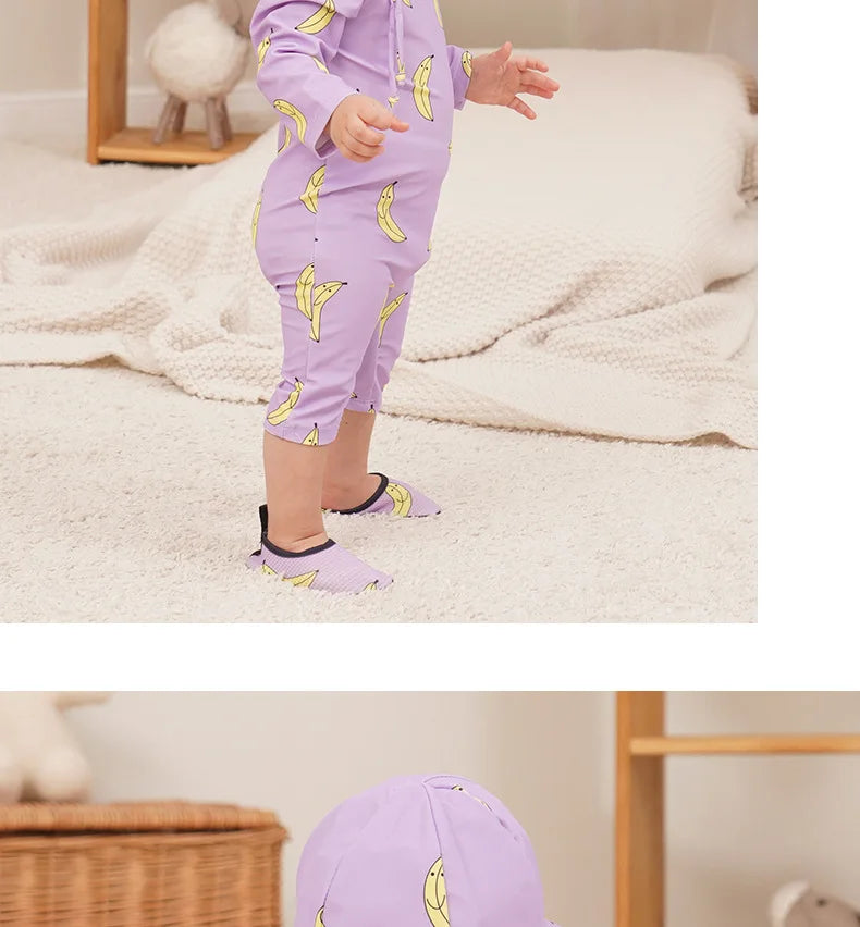 Baby Swimwear 2025 New Children's One-piece Swimsuit Sunscreen Quick-drying Bathing Suit for Kids Korean Boys Girls Surf Clothes
