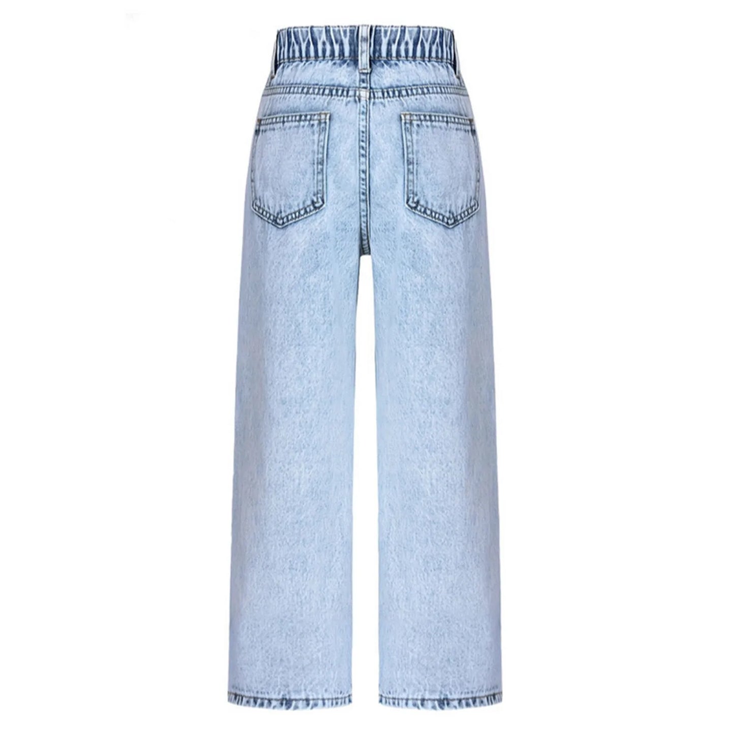 Suits for Girls Casual for 8yrs Shirt And Pants Girls Jeans Wide Leg/Flare/Skinny Jeans Ripped Loose High Waistband Kid Clothes