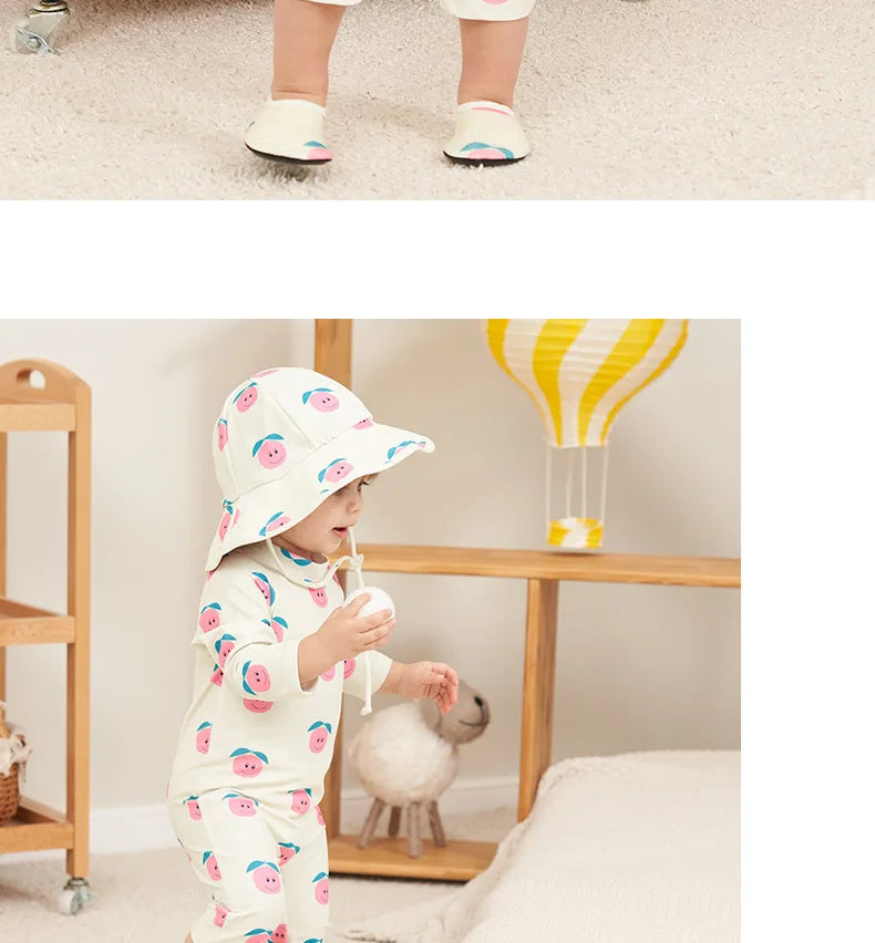 Baby Swimwear 2025 New Children's One-piece Swimsuit Sunscreen Quick-drying Bathing Suit for Kids Korean Boys Girls Surf Clothes