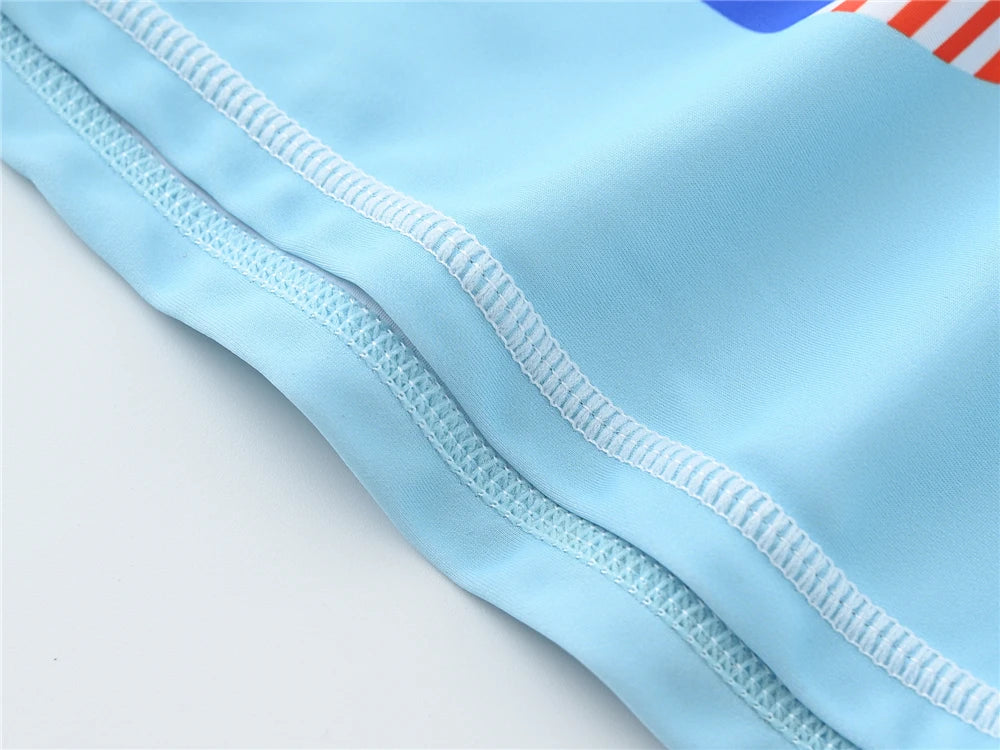 Kids Boy Swimsuit Cool Print 2 Pcs/lot 1-7 Years Summer Children Board Shorts Children Boys Swimwear Beach Surfing