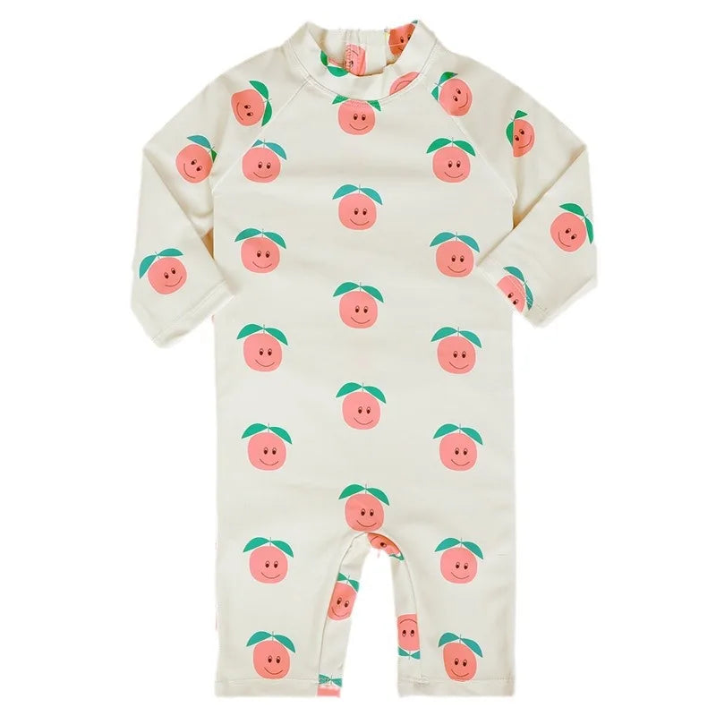 Baby Swimwear 2025 New Children's One-piece Swimsuit Sunscreen Quick-drying Bathing Suit for Kids Korean Boys Girls Surf Clothes